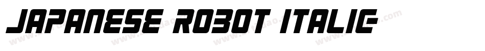 Japanese Robot Italic字体转换